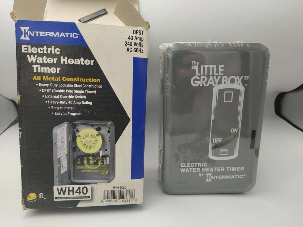 Intermatic WH40 Electric Water Heater Timer The Little Gray Box